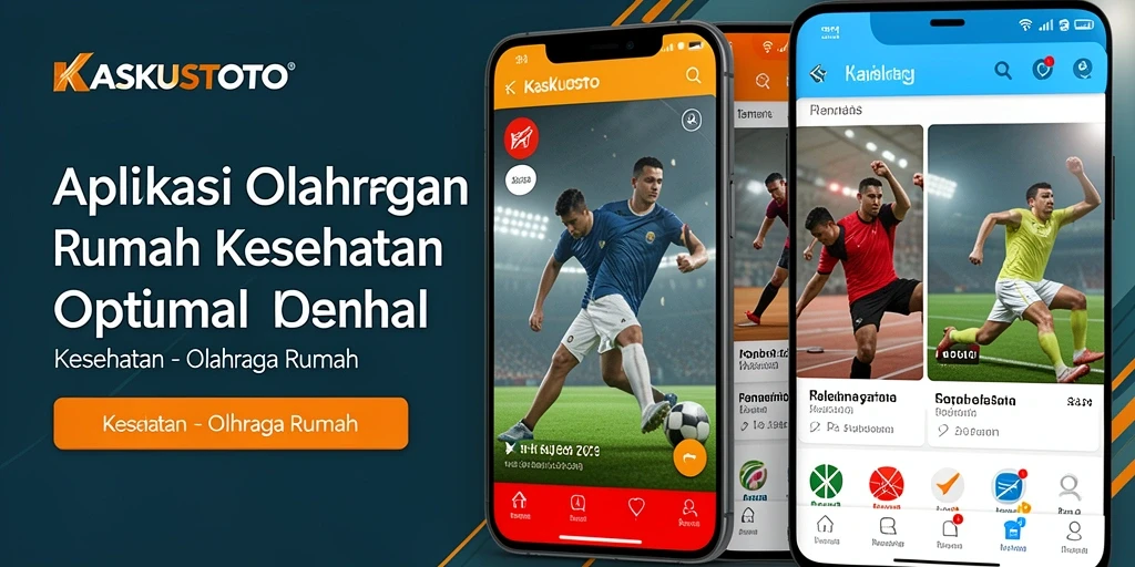 Tampilan antarmuka aplikasi KASKUSTOTO untuk olahraga rumah.