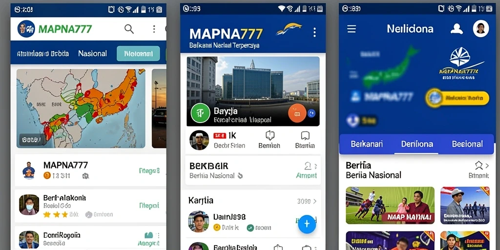 Tampilan utama MAPNA777 dengan berita nasional terbaru.