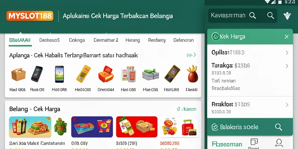 Tampilan antarmuka MYSLOT188 yang memudahkan cek harga.