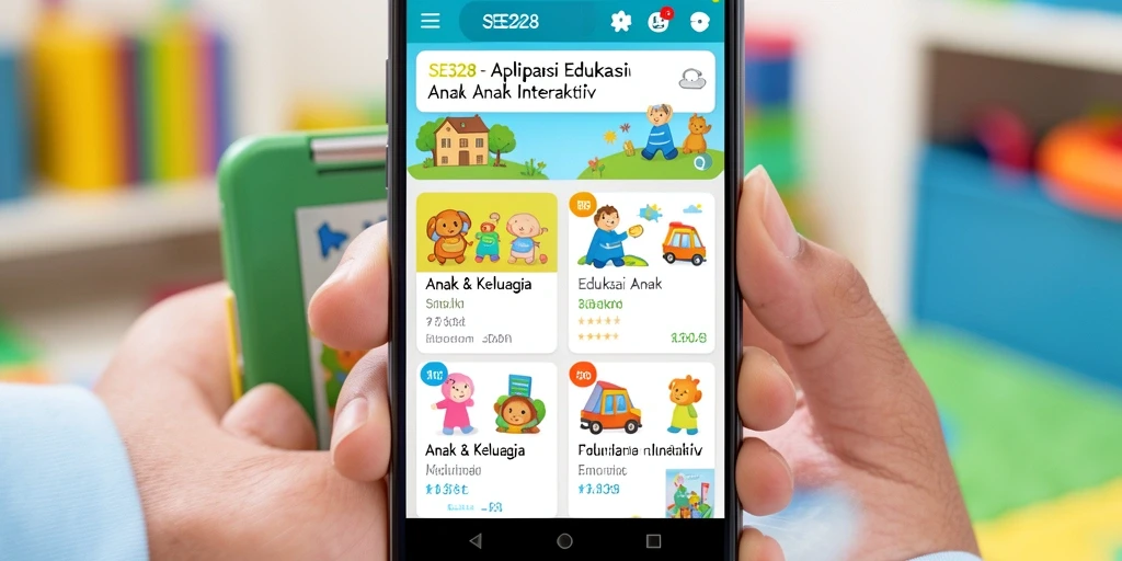 Tampilan antarmuka aplikasi SE328 yang menarik dan edukatif.