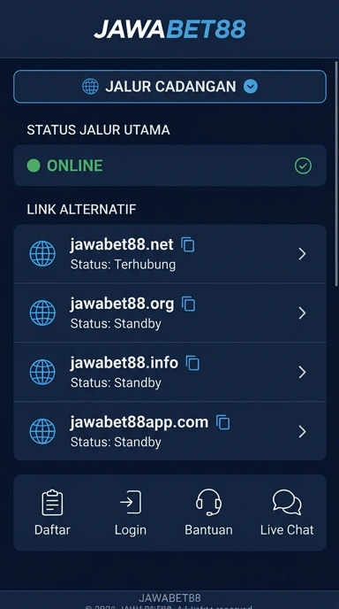 Tampilan link alternatif jawabet88